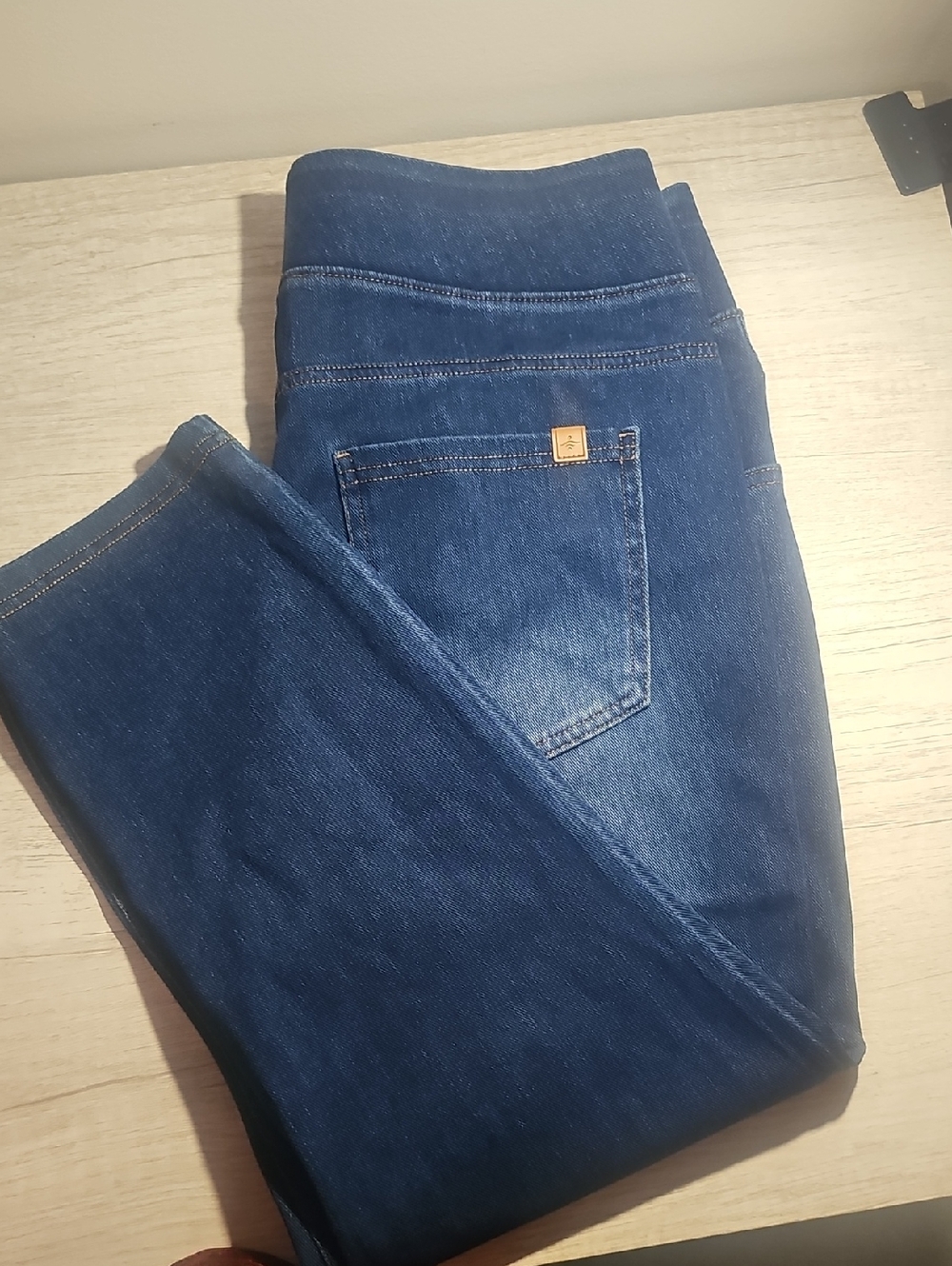 HALARA Dark Blue Above The Knee Skinny Jeggings